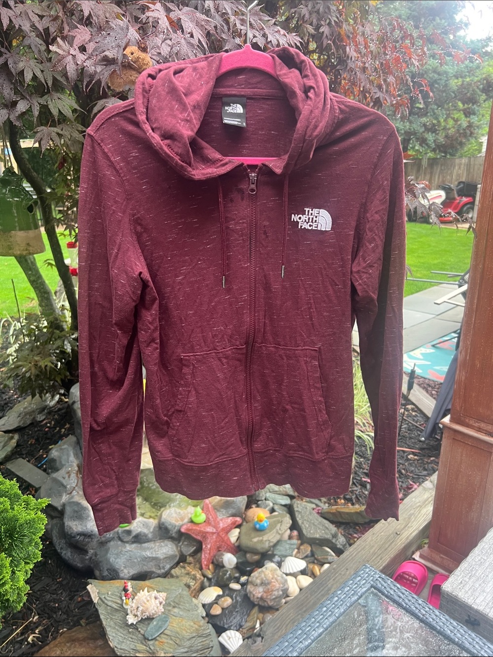 The North Face Burgundy Full-Zip Hoodie